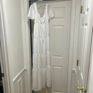 Show Me Your Mumu Elegant White Maxi Dress